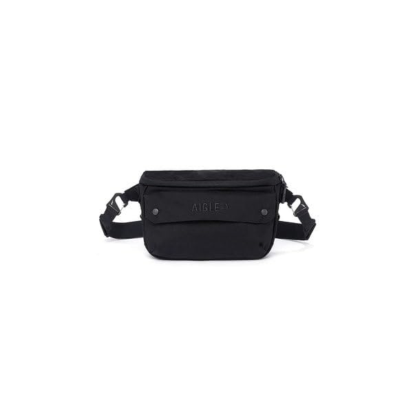 Aigle Официальная походная сумка через плечо ZNHBN17 Черная Водоотталкивающая