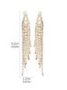 Senior Sense Of Luxury Super Flash Ab Rhinestone Long Tassel Earrings Female Fashion Temperament Earrings