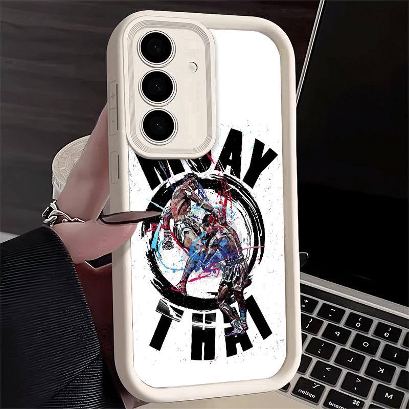Phone Case for Samsung Galaxy A17 A16 A15 A14 A13 Muay Thai Fight Boxing A56 A36 A26 A55 A35 A25 A54 A34 A24 A53 A33 A23 A07 A06