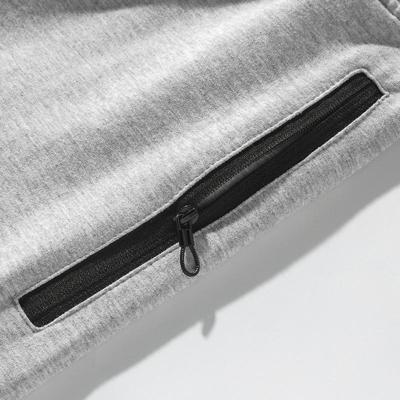 Мужские модные брюки, большие брюки из чистого хлопка, трикотажные спортивные штаны, тонкие повседневные спортивные повседневные свободные длинные брюки