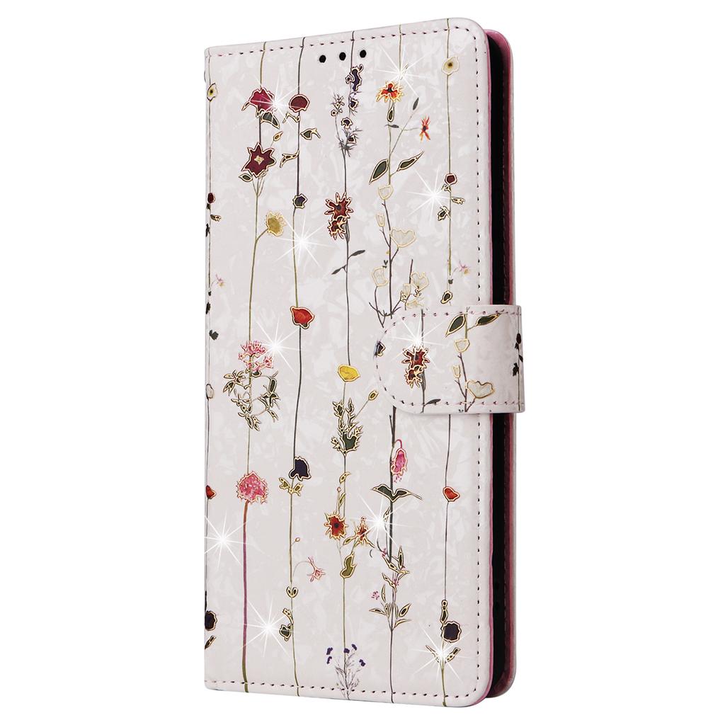 For Xiaomi Redmi Note 13 Pro 5G/Poco X6 5G Case Lacquered Flower Leather Wallet Phone Cover