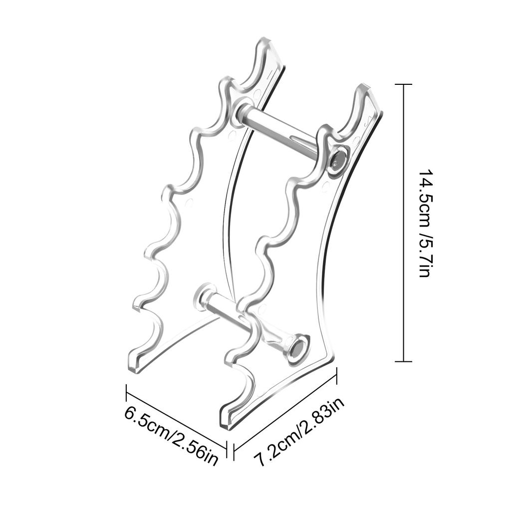 Подставка для акриловых ручек на 6/12 ячеек, прозрачная подставка для кистей для макияжа, органайзер, подставка для кисточек для ногтей и перьевых ручек для бровей