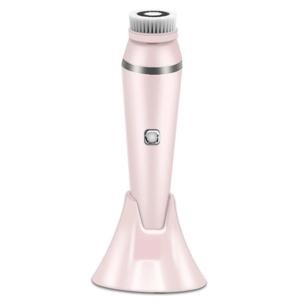 4 в 1 щетка для мытья лица электрическая силиконовая водостойкая очиститель от прыщей и черных точек перезаряжаемый очиститель для лица инструмент для ухода за кожей