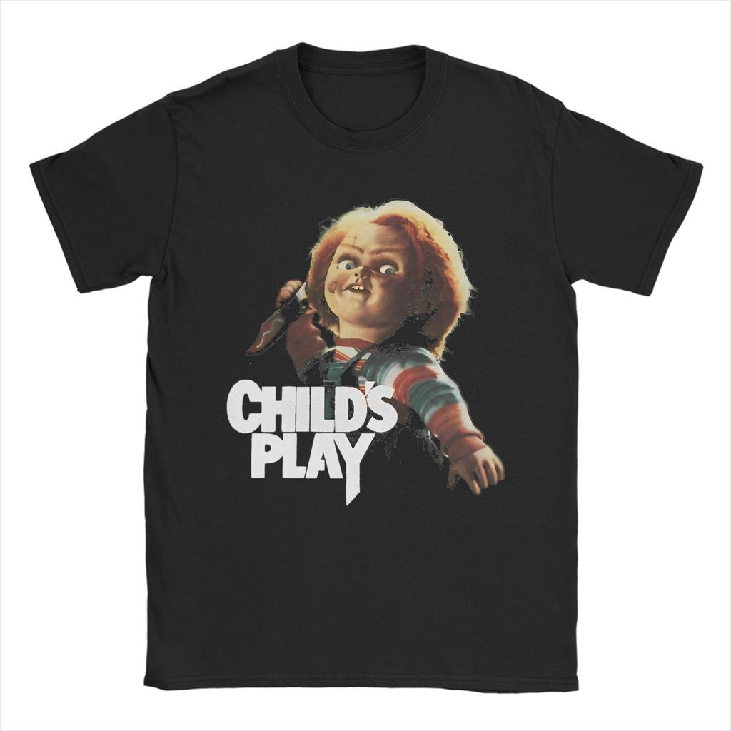 Футболка 'Друзья до конца' мужская 100% хлопок топы рубашки улззанг 80-е страшный ужас хороший парень Чаки круглый вырез короткий рукав