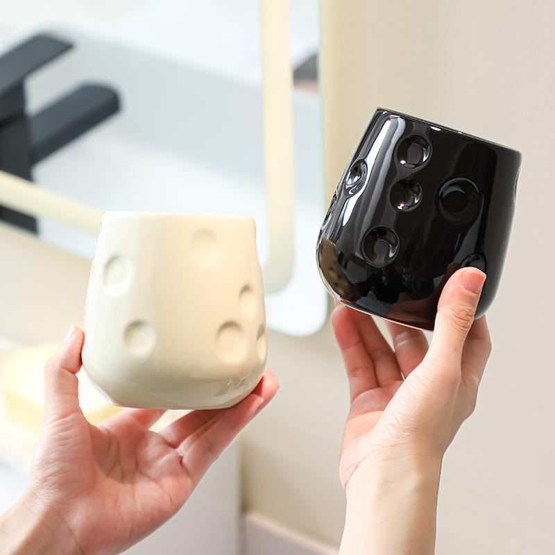 Toothbrush Storage Rack Moisture-proof Electric Toothbrush Tooth Cup Holder Washstand Teeth Mouthwash Cup Set Bathroom Storage