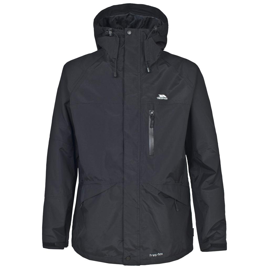Mens Corvo Hooded Full Zip Waterproof Jacket/Coat