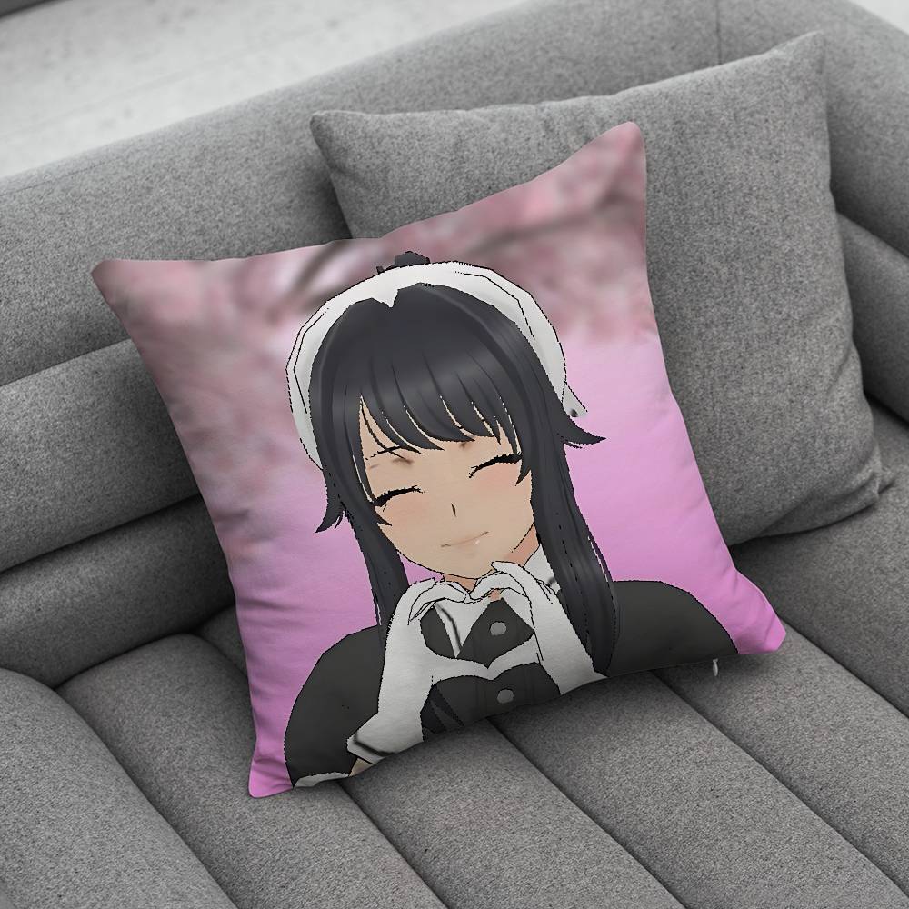 Yandere SSimulator Аяно Аиши Индивидуальная Наволочка Диван Гостиная Спальня Изголовье Спинка Подушка Квадратная Подушка Время для Сна