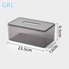 Transparent Tissue  Design Tissue Box Holder For Toilet Home Office Towel Napkin Paper Dispenser Tissue Holder