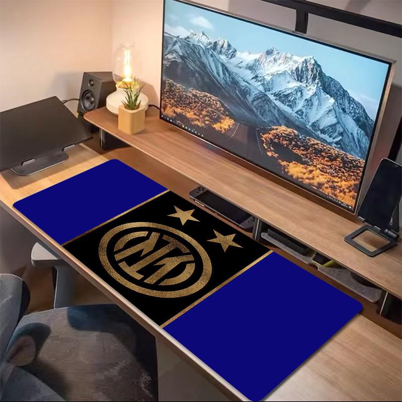 Football Club Internazionale Milano Print Cushion Non-slip Laptop Tablet Big Mousepad XXL Mat Mini PC Playmat With Lock edge