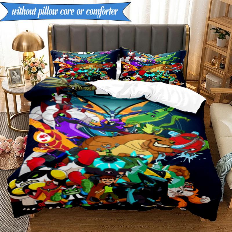 Alien heroes 3pcs K-pop music group Bedding set,Ideal for Bedroom, Dormitory,Including Duvet Cover And 2pcs Pillowcases,Fan gifts