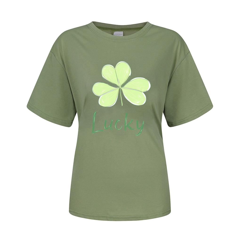 Унисекс ул.. Короткие рукава с графикой ко Дню Святого Патрика