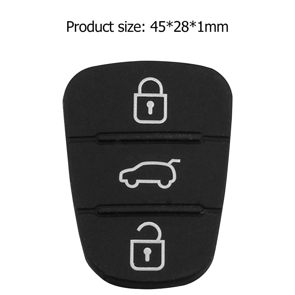 Replacement 3 Button Remote Key Fob Case Rubber Pad For Hyundai I10 I20 I30 IX35 for Kia K2 K5 Rio Sportage Flip Key