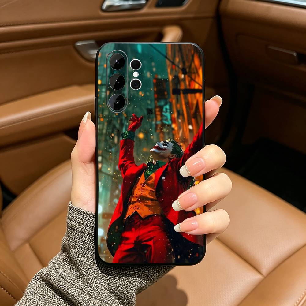Arthur Fleck-J-O-K-E-R Phone Case For Samsung S25,S24,S21,S22,S23,S30,Ultra,S20,Plus,Fe,Lite,Black Soft Silicone