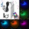 Auto Interior Decorative Atmosphere Lamp Backlight Music Control App RGB with USB Cigarette Lighter LED Car Foot Ambient Light