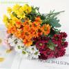 Artificial Sunset Mums Flowers Realistic Outdoor/Indoor Floral Arrangements Waterproof Windproof Fake Flowers Home Party Decor