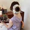 Роскошные Цветные Резинки для Волос Сатиновые Французский Стиль Вышивка Резинки для Волос Оверсайз Большие Волосы Девочки