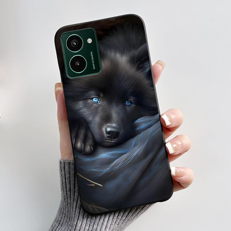 Мягкий чехол из ТПУ для Nokia HMD Pulse Pro Pulse+ Plus, роскошный, милый, с кроликом, смешной, черный силиконовый, защитная задняя крышка, чехол для телефона