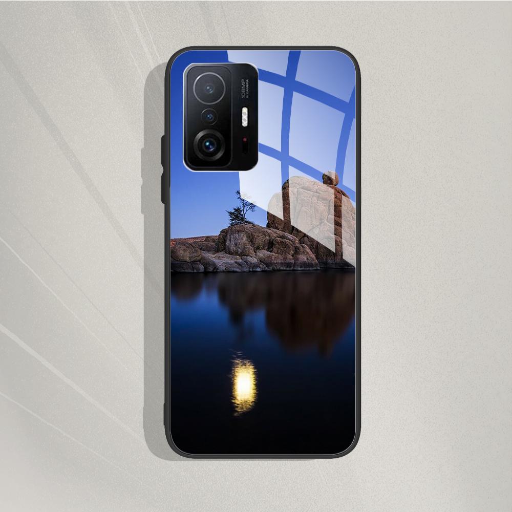 Для Xiaomi 11T Pro 11T Чехол Модный Чехол из Закаленного Стекла Задняя Крышка Fundas Для Xiaomi 11T Pro 11T Чехлы для Телефона 11T Pro 11 T capa