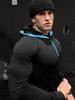 Мужская худи с капюшоном GYMSHARK для тренировок, быстросохнущая, с длинным рукавом, в стиле супергероев