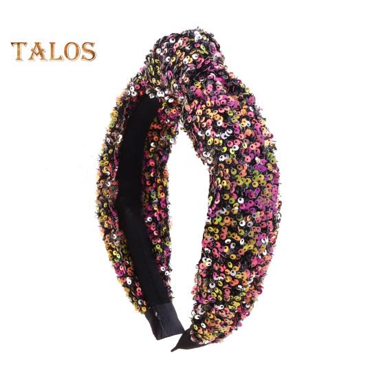 Обруч для волос для девочек, нарядная сверкающая радужная повязка на голову, аксессуары для волос, повязка на голову для девочки на день рождения, подарок