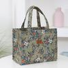 New Style Nylon Printing Thickened Large Capacity Handbag, Work Portable Zipper Semi-closed Lunch Box Storage Bag, Bento Bag