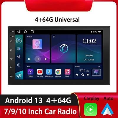 Автомобильное радио Беспроводной Carplay Android Auto 2 Din 7"/9" GPS Навигатор MP5 Плеер Стеклянный Экран Wi-Fi FM BT Автомобильная Стереосистема