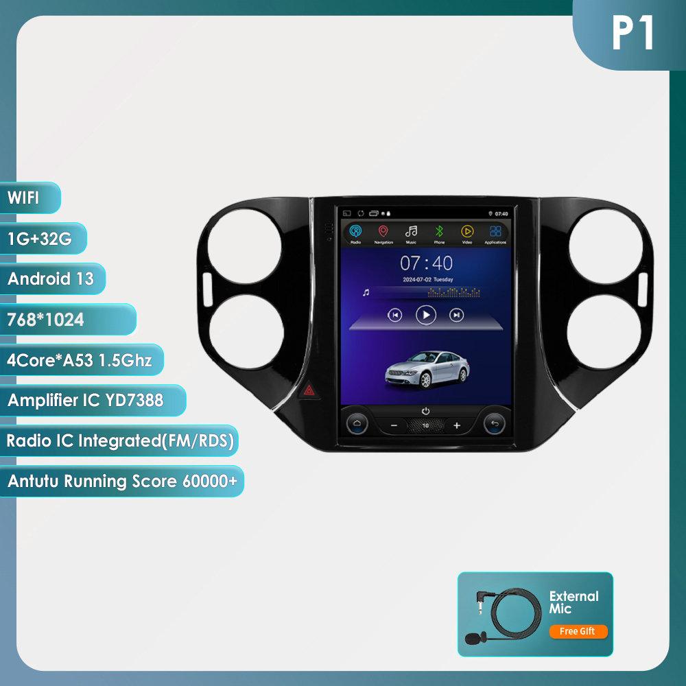 OSSURET Android Car Radio для VW Volkswagen Tiguan 2007-2016 Мультимедиа 9,7-дюймовый вертикальный экран Carplay Android Auto GPS RDS FM Интеллектуальный экран