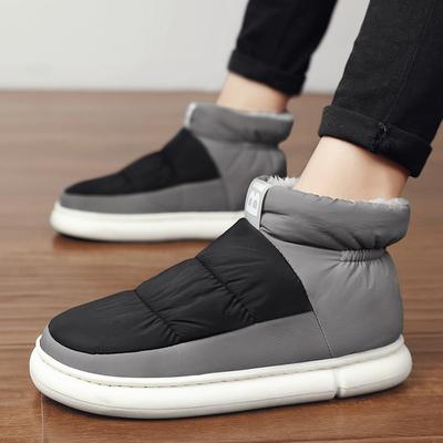 Зимняя новая обувь для мужчин и женщин, ботинки для дома, теплая плюшевая ткань, повседневная обувь для хлеба, ботильоны