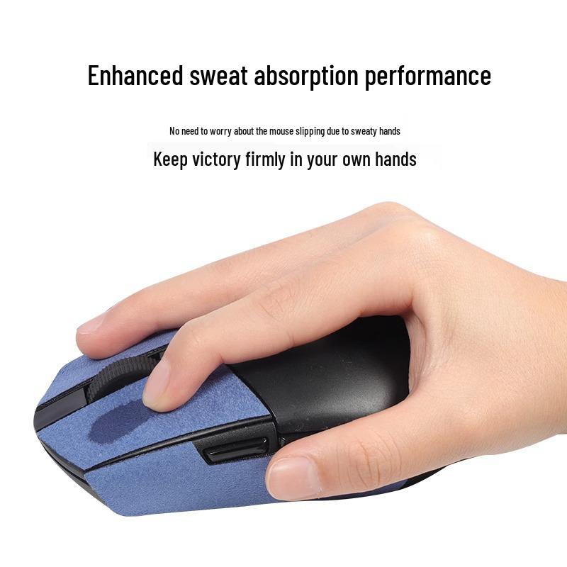 Logitech G102/G304/GPRO Anti-Slip Suede Mouse Stickers - Full Coverage, Sweat-Absorbent, Anti-Sweat Back Stickers