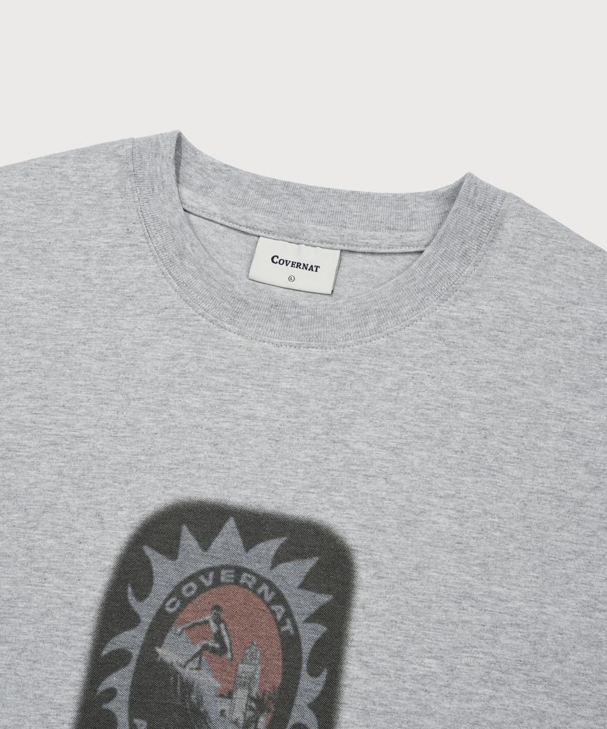 COVERNAT Sunset Surf Club Long Sleeve Melange Grey