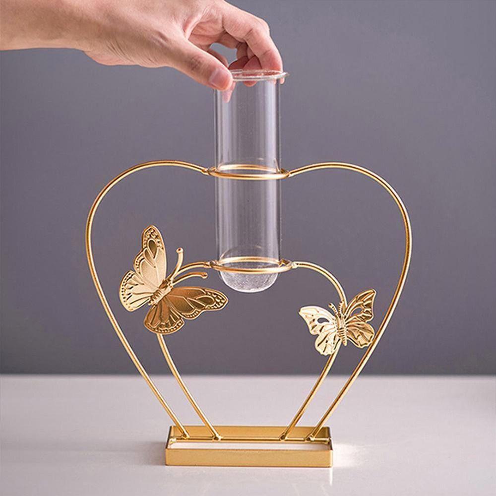 Plant Flower Pot Wedding Decoration Vases Metal Hydroponic Vase Ornaments