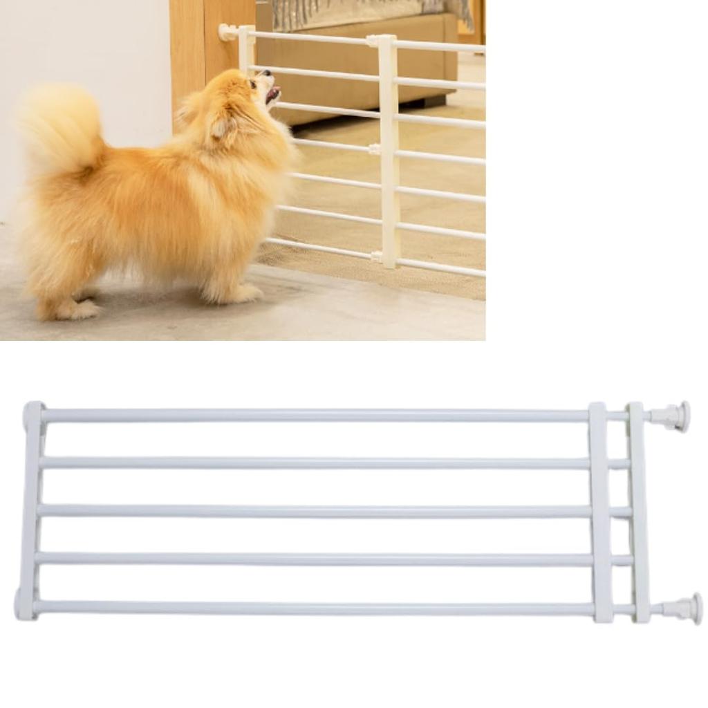 Ateena Pet Gate, Pet Fence for Dogs and Cats, Indoor Dog Fence, Pet Guard, Escape Prevention, Baby Gate, Kitchen Gate, Stair Gate, Retractable (24cm)