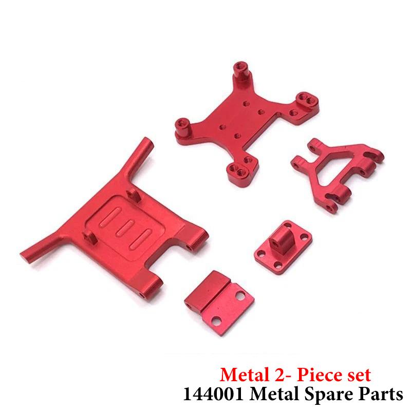 WLtoys 1/14 Red 144001 144010 144002 124017 124019 RC Car Metal Upgrade Parts Collection Car Accessories Rc Crawler Parts