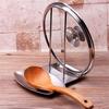 New Stainless Steel Pan Pot Cover Lid Rack Stand Spoon Rest Stove Organizer Storage Soup Spoon Rests Kit