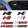 Металлическая 3D наклейка на автомобиль решетка N Line Nline эмблема значок аксессуары для укладки