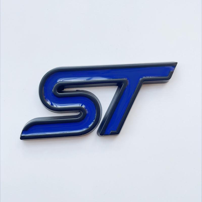 3D металлическая эмблема ST на переднюю решетку радиатора, наклейка на заднее крыло багажника автомобиля для Focus Mondeo Fiesta Edge Escort MK2 MK3 MK4 MK5 MK7
