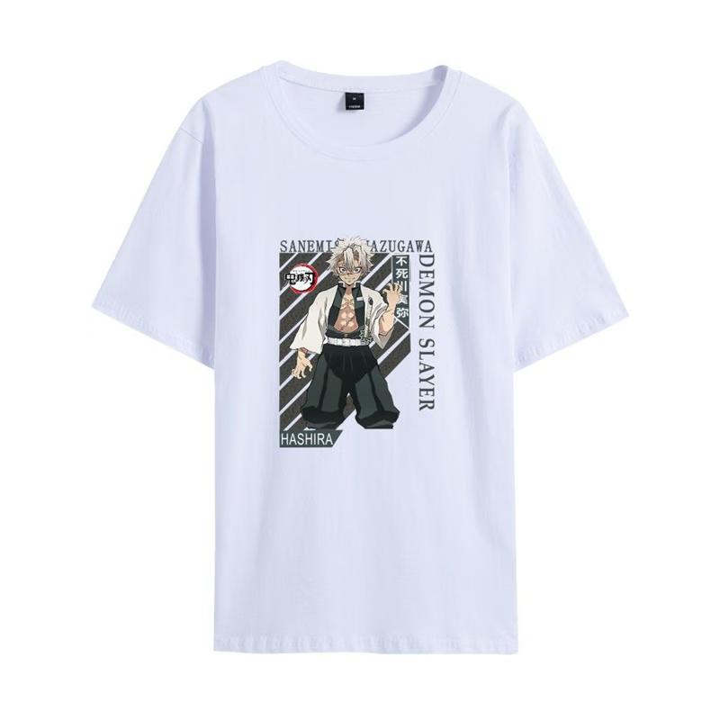 Хлопковая футболка оверсайз с принтом из аниме Клинок, рассекающий демонов, для мужчин и женщин, удобная, универсальная, уличная, Y2K, летний тренд, Харадзюку