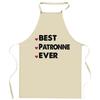 Tablier de cuisine - PATRONNE Best Ever - Impression bretonne - Coton robuste - Made in France