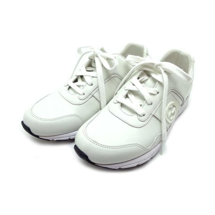 Gucci Кожаные кроссовки с interlocking G Женские 426185 A9L00 9000