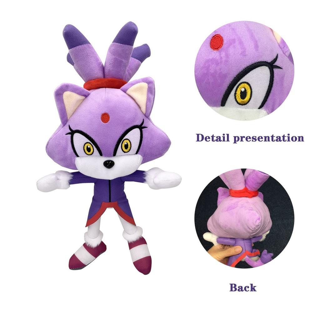 Плюшевые игрушки Sonic Bruz, мультяшная мягкая набивная кукла, подходит для детей, милая аниме-плюшевая игрушка, идеальный подарок