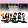 6pcs Demon Slayer Character Pvc Toy Model Desktop Decor Child Christmas Gift