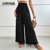Весенние и осенние женские брюки, повседневные брюки, широкие брюки с эластичной резинкой на талии