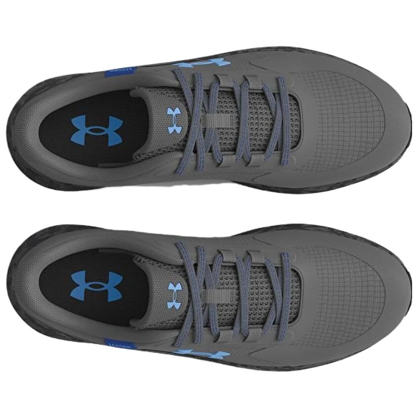 Under Armour Charged Bandit Trail 3 Износостойкие Кроссовки с Низким Верхом для Бега Мужские Серо-Синие Кроссовки 3028657-100