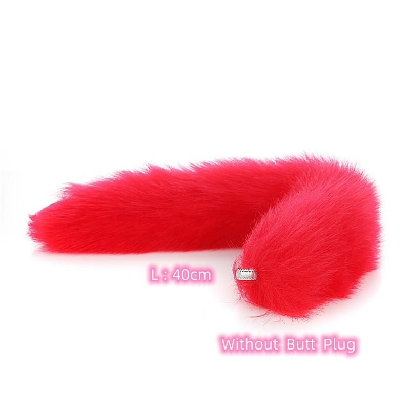 BDSM Faux Fox Tail Anal Plug with Removable Smooth Butt Plug for Men Women Role-playing Adult Games Sex Toys