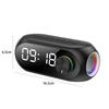 360° Surround Sound Alarm Clock Radio FM Radio Wireless Mini Woofers Bluetooth Speakers  Home Use