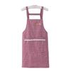 Cotton Apron Kitchen Cooking Sleeveless Oil-Resistant Unisex Adult In Stripe/Check 75x70cm