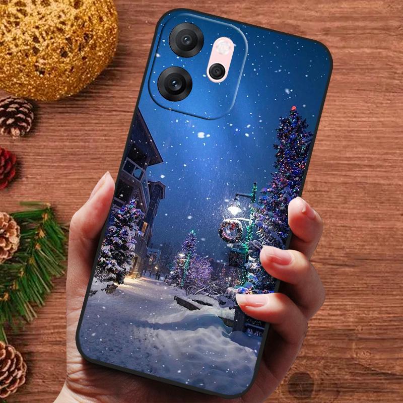 Рождественская расписная обложка для OPPO Reno 14F 14 F Reno14FS Чехол Силиконовая мягкая обложка для телефона для OPPO Reno 14 13 Pro FS Capa Fundas
