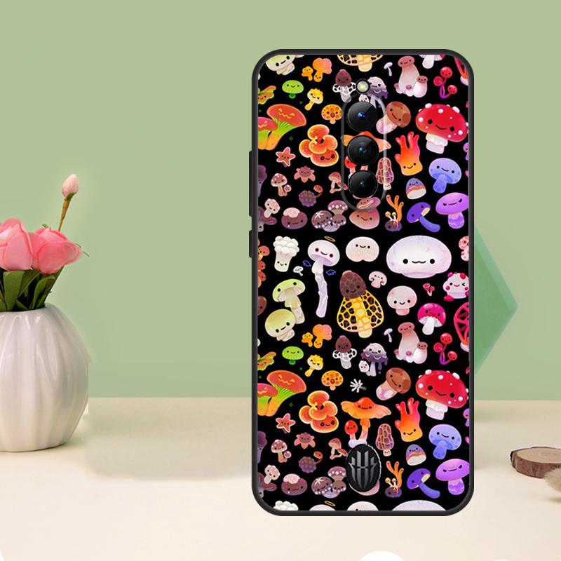 Mushroom Case For Nubia Red Magic 6 7 8 9 10 Pro 6S 7S Pro 5G 6R RedMagic 8S 9S 8 9 10 Pro Plus Cover