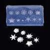 1PCS 3D Embossed Soft Stamping Plate Reusable DIY Gel Stencils for Christmas Carving Winter Snowflake Silicone Nail Art Mold