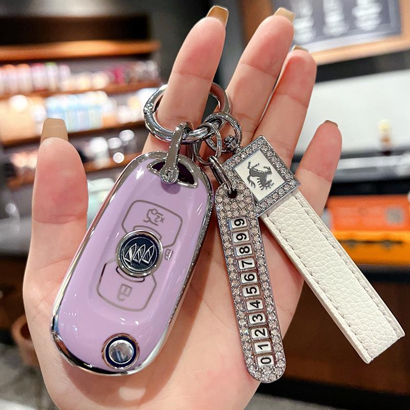 Чехол для ключей Buick Verano, Encore GX, LaCrosse, Regal GS, Excelle, GL6 для женщин